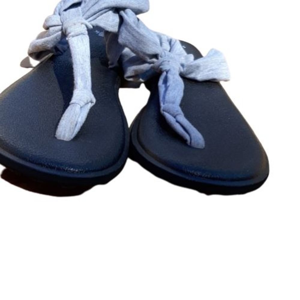 Sanuk Yoga Sling Heather Gray Sandal Flip Flops Size 9 - Picture 4 of 4